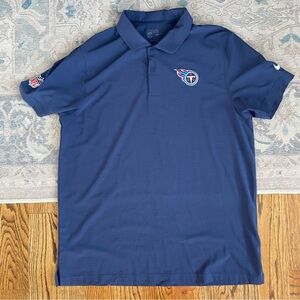 Nike Dri Fit Tennessee Titans Short Sleeve Polo Large